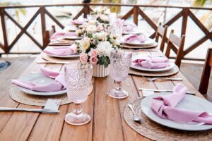 wedding reception on a restaurant in cancun